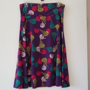 Fun Parachute LuLaRoe Azure Skirt Sz L EUC